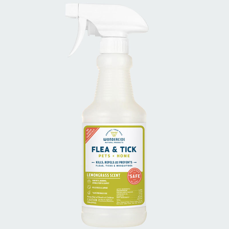 Flea & Tick Spray for Pets + Home with Natural Essential Oils 16oz