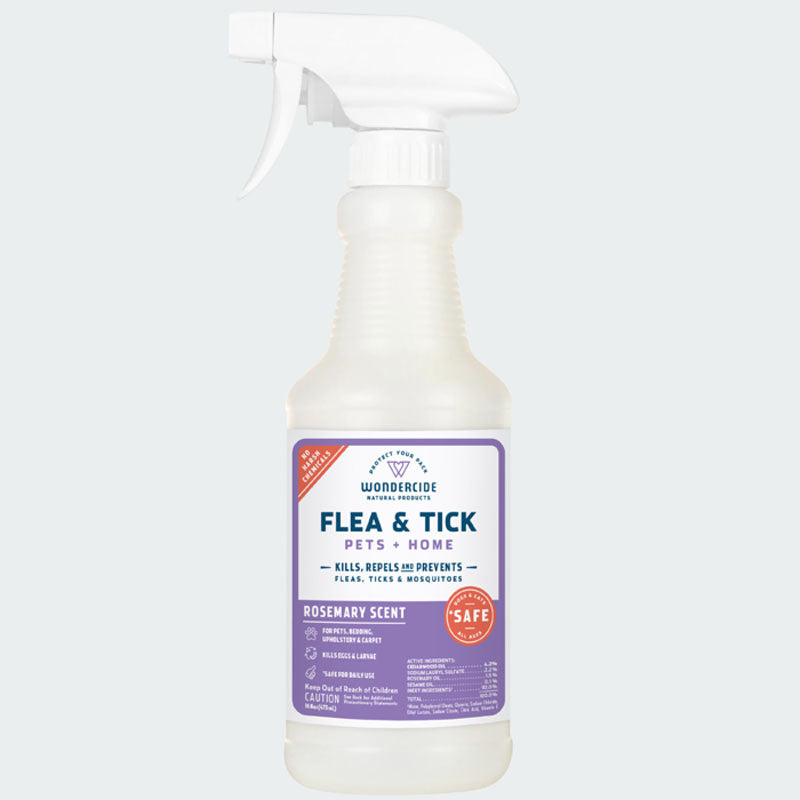 Flea & Tick Spray for Pets + Home with Natural Essential Oils 16oz