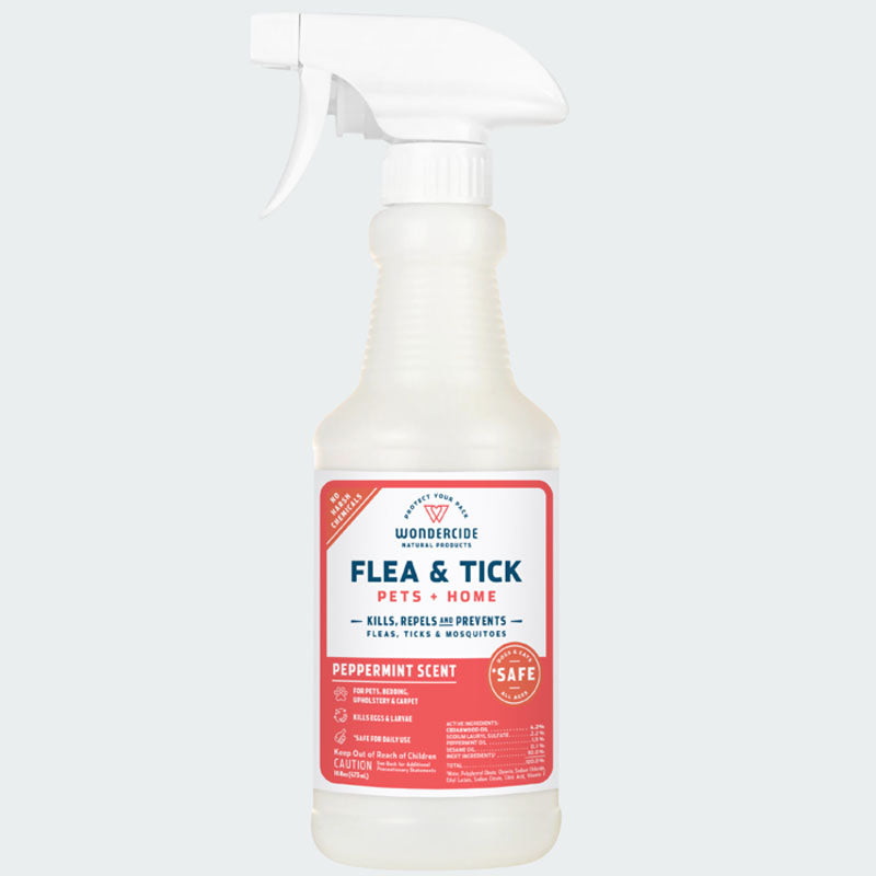 Flea & Tick Spray for Pets + Home with Natural Essential Oils 16oz