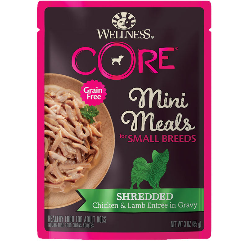 SMALL BREED MINI MEAL SHRED CHICKEN & LAMB GF  3oz Pouch for Dogs