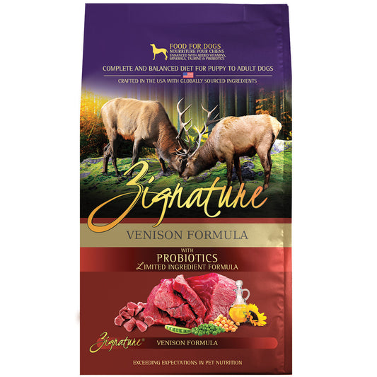ZIGNATURE VENISON FORMULA DRY DOG FOOD (Special Order)