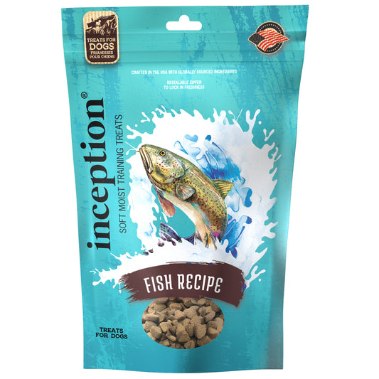 INCEPTION DOG SOFT DOG TREAT FISH 4oz