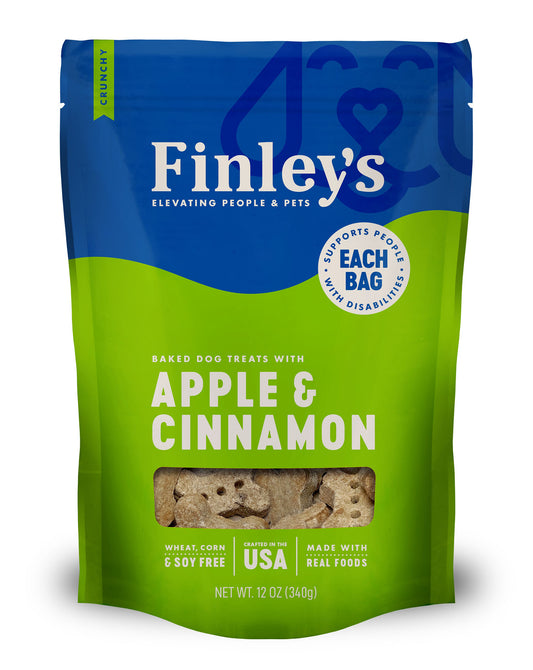 FINLEY APPLE CINNAMON CRUNCHY BISCUIT Dog Treat 12oz