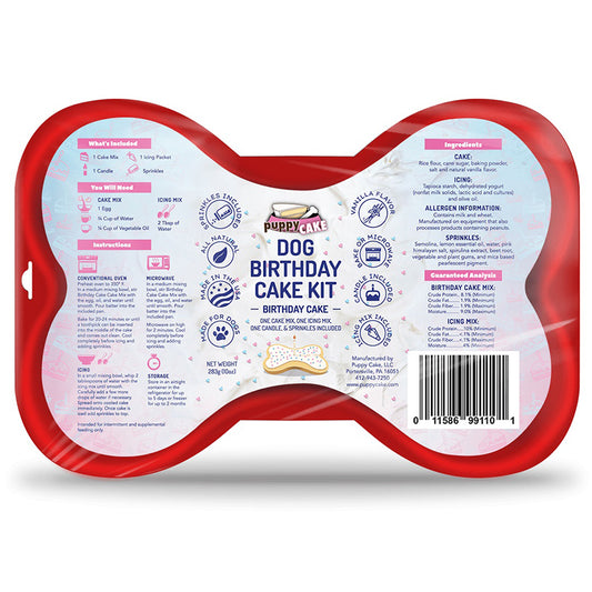 Dog Birthday Cake Kit - Birthday Cake w Sprinkles