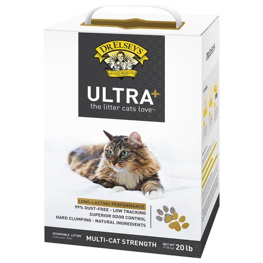 Ultra + Clumping Clay Cat Litter 20# box