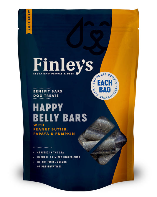 FINLEY HAPPY BELLY CHEW BENEFIT BARS Dog Treat 6oz