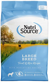 Nutrisource Large Breed Trout & Rice 26lb (Special Order)