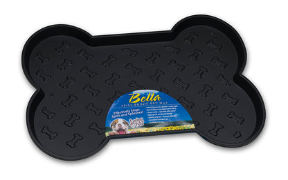 Spill Proof Bone Shaped Mat BLACK