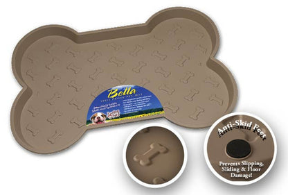 Spill Proof Bone Shaped Mat TAN