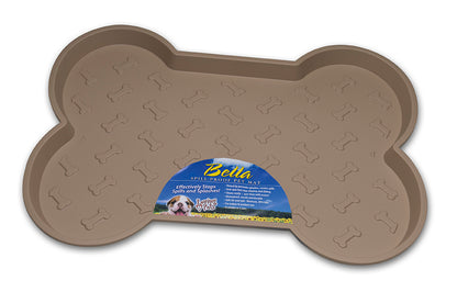 Spill Proof Bone Shaped Mat TAN