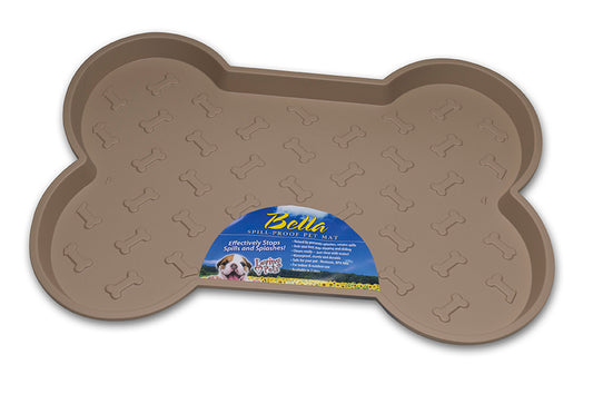 Spill Proof Bone Shaped Mat TAN