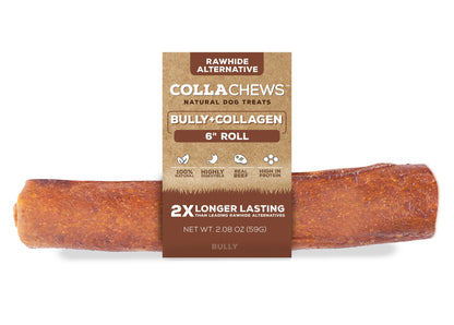 BULLY COLLACHEWS™  6"  (Medium Super Chewer)