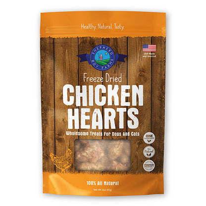 FREEZEDRIED CHICKEN HEART Dog/Cat Treat 3oz
