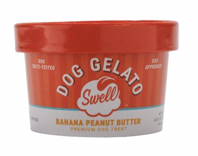 SWELL  BANANA PEANUT BUTTER FROZEN GELATO for Dogs 4.5oz
