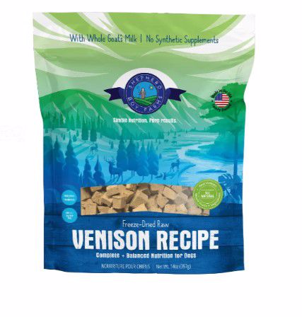 SHEPHERD BOY FREEZE DRIED RAW FOOD 14 OZ DOG VENISON