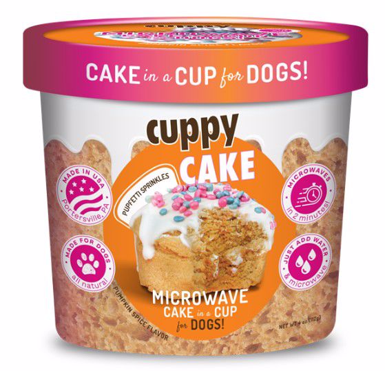 Cuppy Cake - Microwave Cake in A Cup for Dogs - Pumpkin Spice Flavor