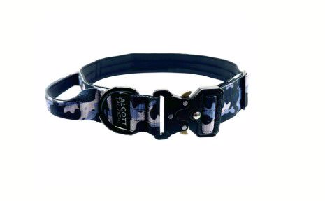 ALCOTT BLACK CAMO TACTICAL DOG COLLAR