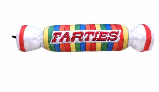 FARTIES POWER PLUSH SQUEAKER DOG TOY