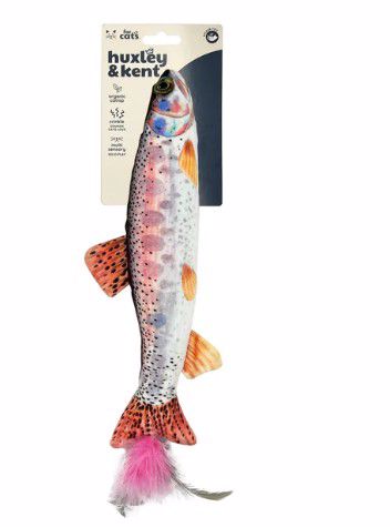 RAINBOW TROUT KICKER CATNIP PLUSH CRINKLE CAT TOY