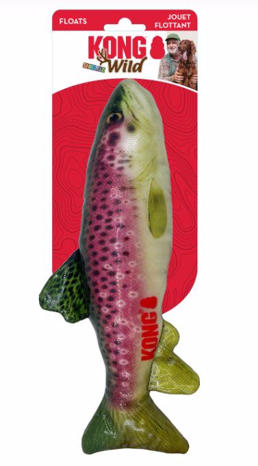 Wild Shieldz Medium Trout Float dog toy 11"
