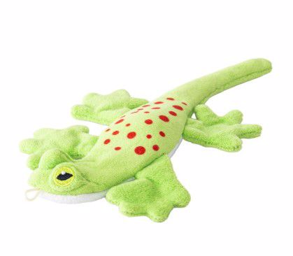 Stuffles Plush Lizard Dog Squeaker Toy 8"