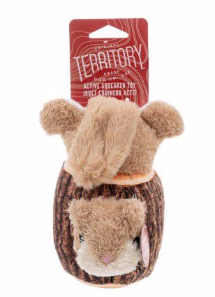 Squirrel in Log Moving Plush