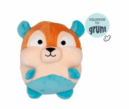 NUTTY BUDDY PUDGIES PLUSH GRUNT 7" DOG TOY