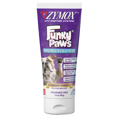 Funky Paws - Paw , Nose, and Fold Cream  3.2 oz Tube for Cats & Dogs