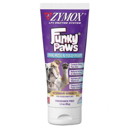 Funky Paws - Paw , Nose, and Fold Cream  3.2 oz Tube for Cats & Dogs