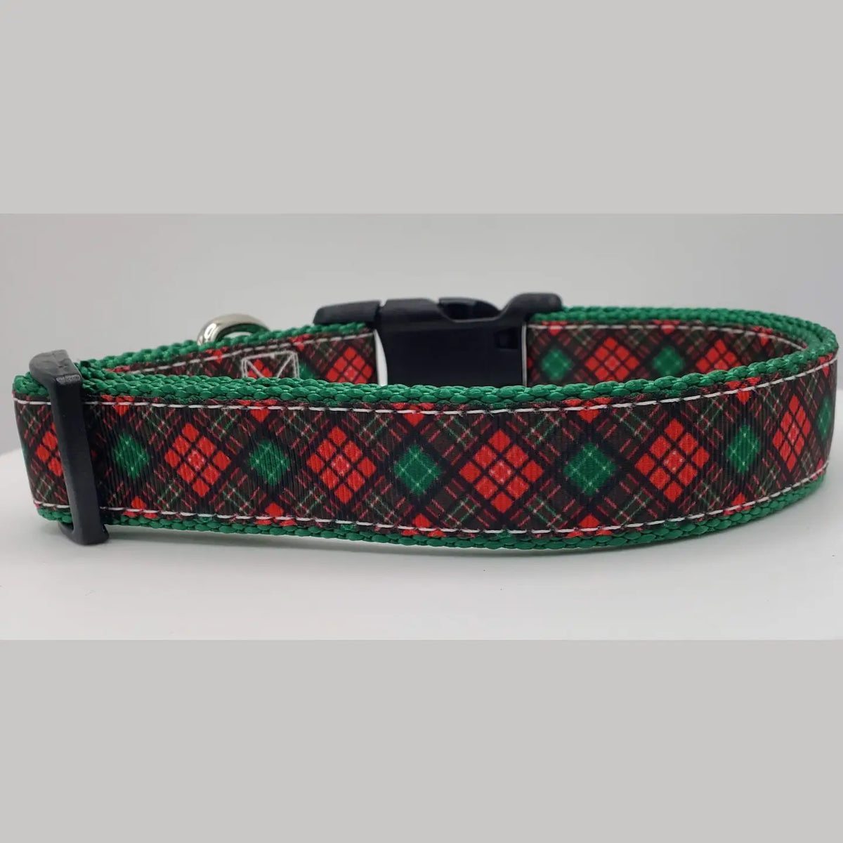 Holiday Plaid Dog Collar 1"