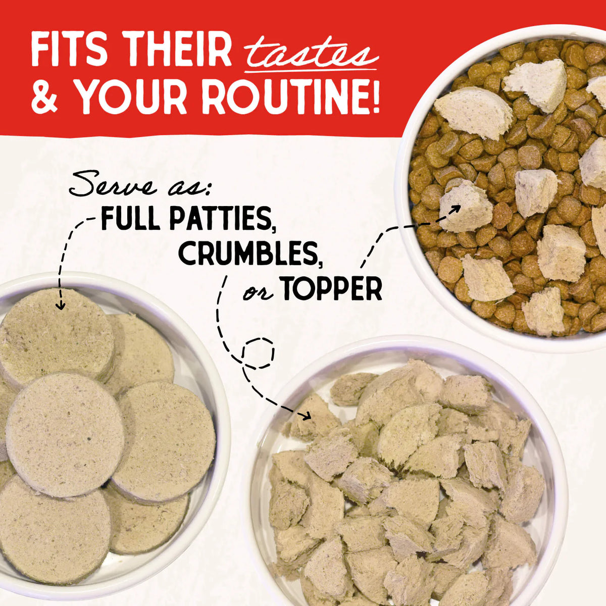 BEEF FREEZE DRIED RAW PATTIES GF - (Special Order)
