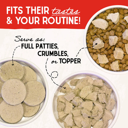 BEEF FREEZE DRIED RAW PATTIES GF - (Special Order)