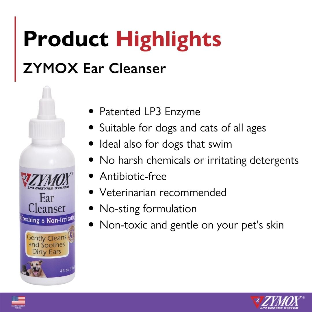 ZYMOX Enzymatic Ear Cleanser 4oz