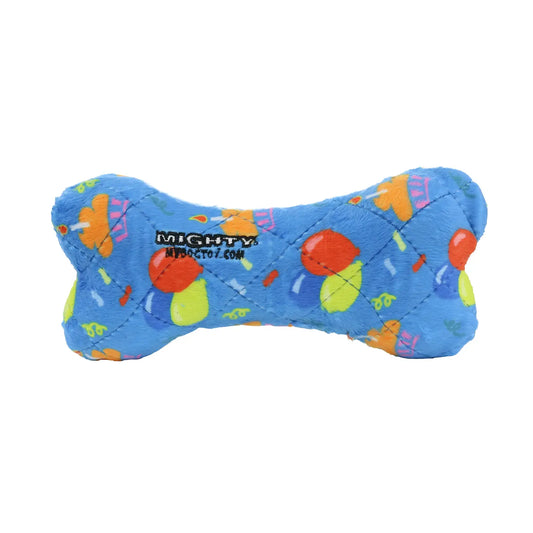Mighty Bone - Celebration Squeaky Dog Toy, No Stuffing (LARGE)