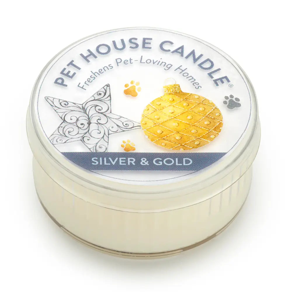 Silver & Gold - Pet House Mini 1.5oz candle