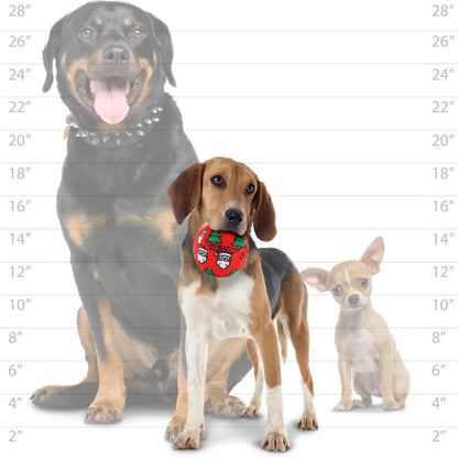Mighty Ball-Christmas Squeaky Dog Toy, No Stuffing (MEDIUM)