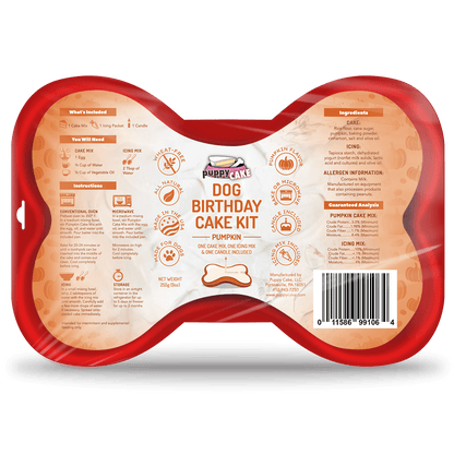 Dog Birthday Cake Kit - Pumpkin