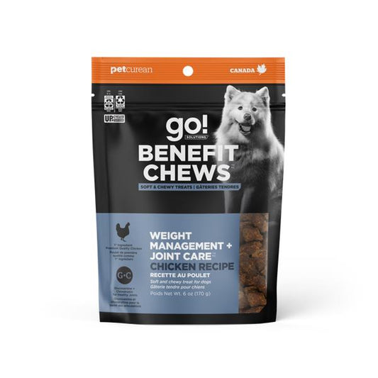 BENEFIT CHEWS WEIGHT MANAGEMENT + JOINT CARE CHICKEN DOG TREATS