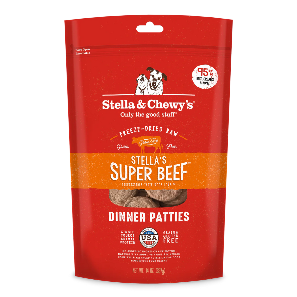 BEEF FREEZE DRIED RAW PATTIES GF - (Special Order)