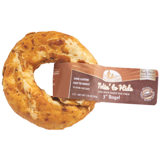 NOTHIN TO HIDE BAGEL 3″ PEANUT BUTTER