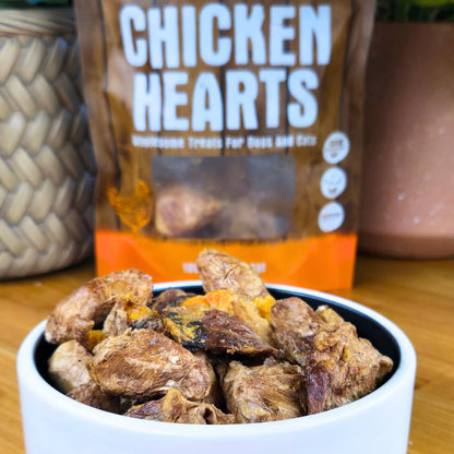 FREEZEDRIED CHICKEN HEART Dog/Cat Treat 3oz