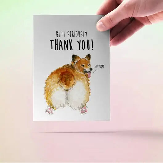 Corgi Butt Puns - Greeting Card