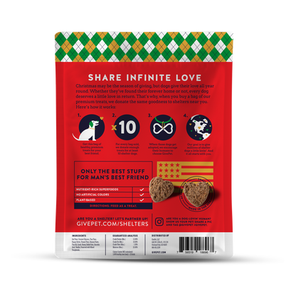 MUTTCRACKER Holiday Dog Treats (Soft Baked) 6oz