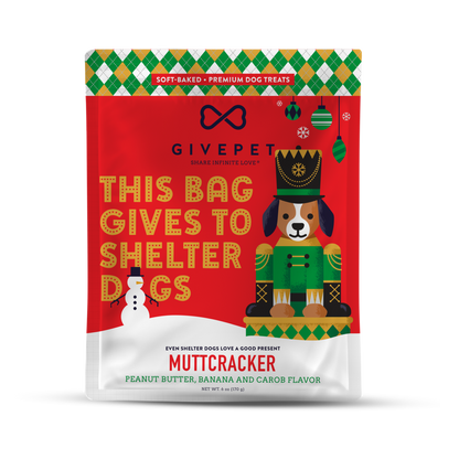 MUTTCRACKER Holiday Dog Treats (Soft Baked) 6oz