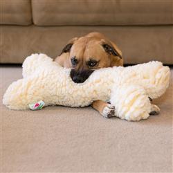 HuggleFleece® 2' Bone Plush Dog Toy