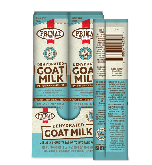Dehydrated Goats Milk for DOGS & CATS - Single Serving
