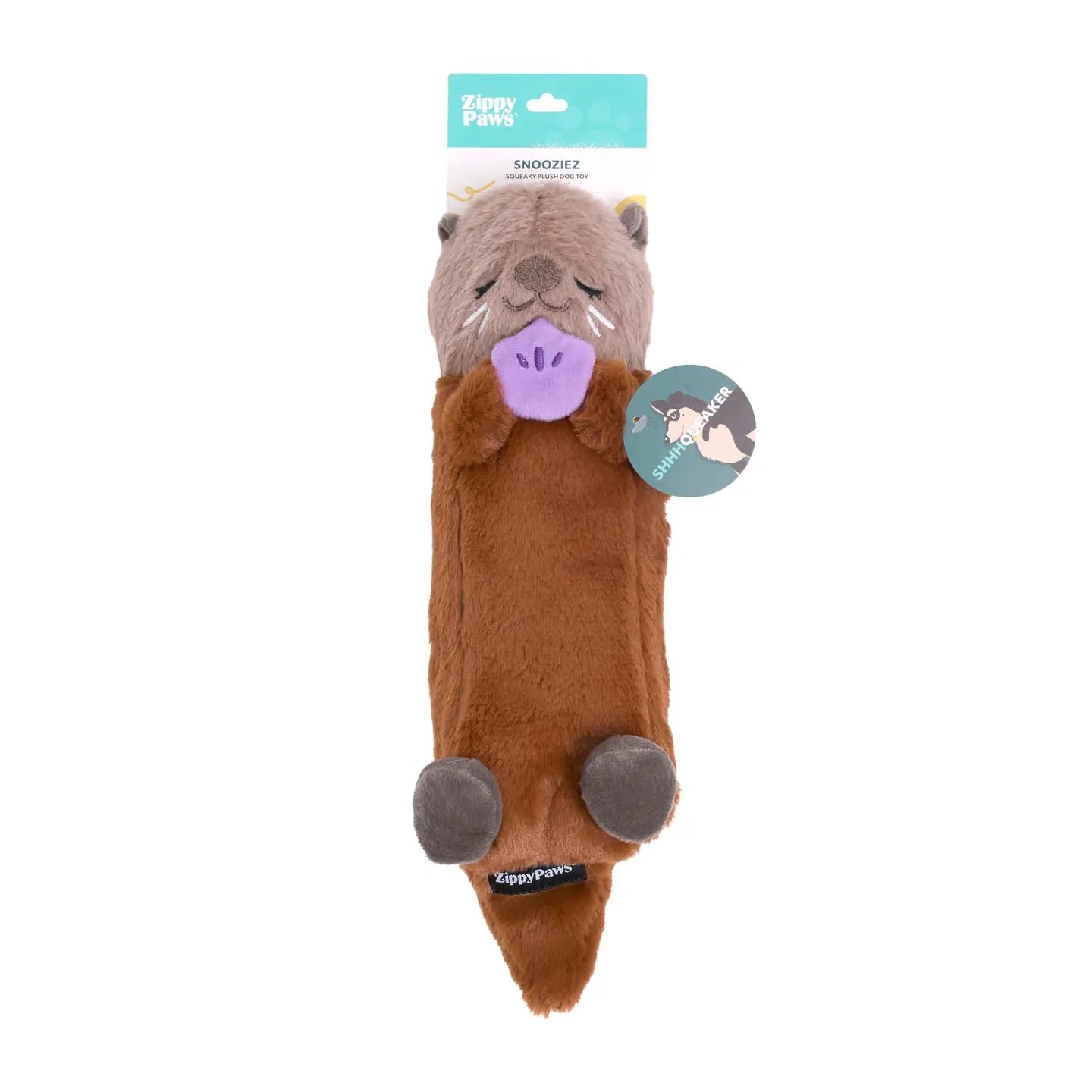 Otter Snooziez Silent Dog Toy