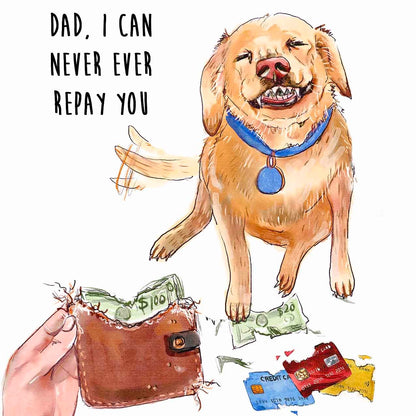 Dog Chews Wallet - Greeting Card