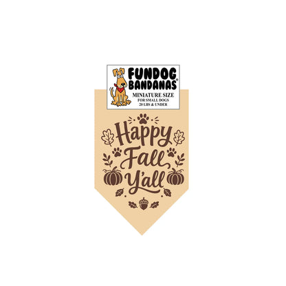 Happy Fall Y'all - Bandana