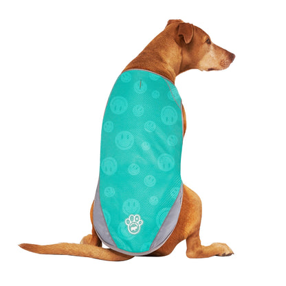 Chill Seeker Dog Cooling Vest (Green Smiley Reveal)